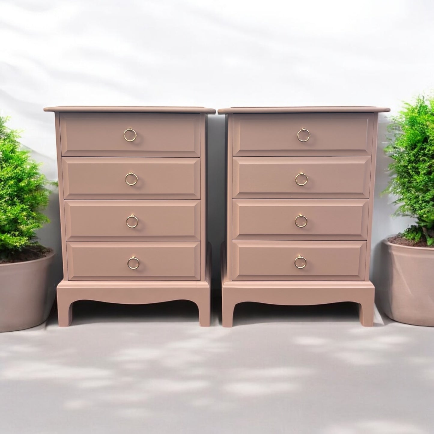 Stag Minstrel Pair of 4 Drawer Bedsides