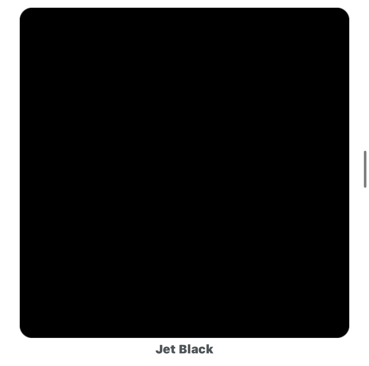 Colour - Jet Black (OHE)