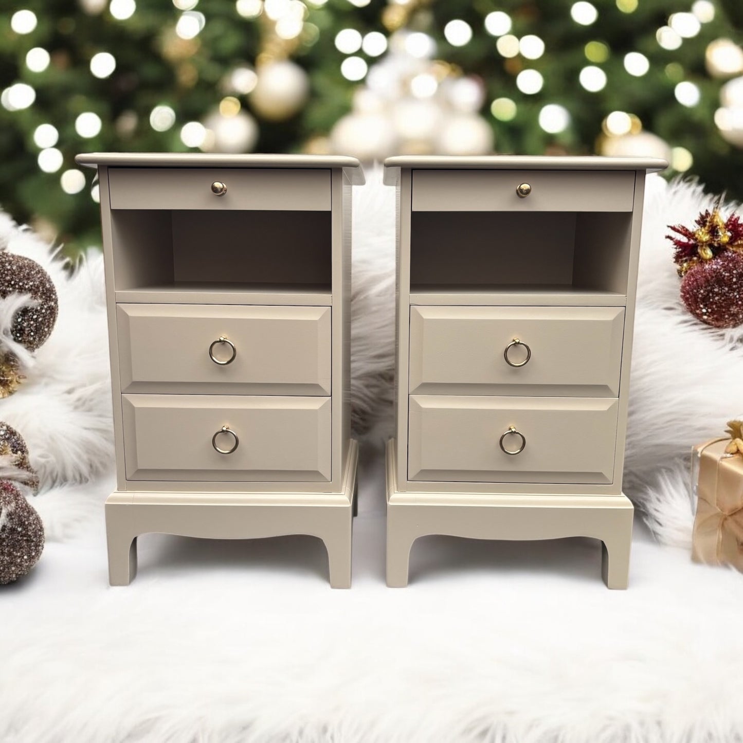 Stag Minstrel Rare Narrow Bedside Tables