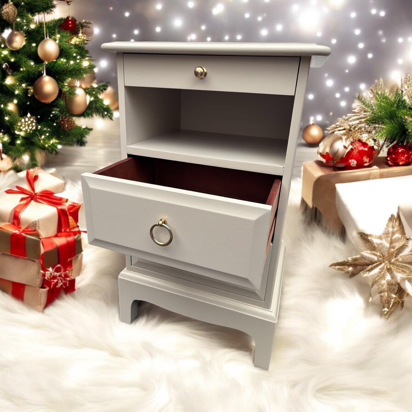 Stag Minstrel Rare Narrow Bedside Tables