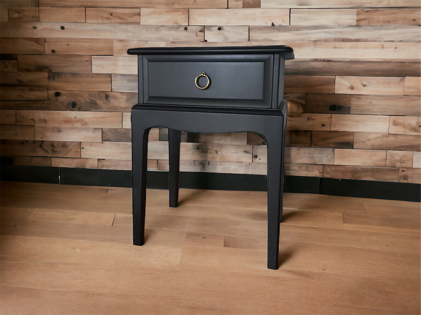 Stag Minstrel Single Leggy Bedside/Side Table