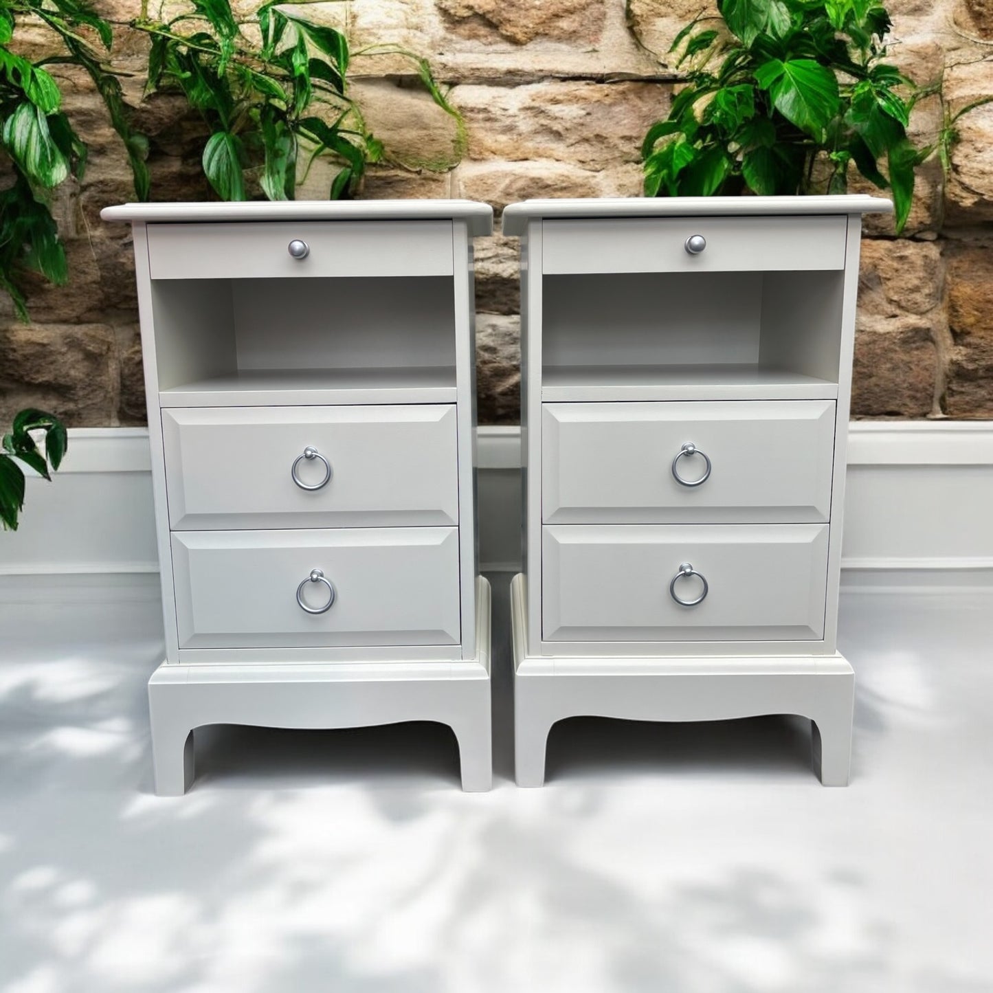 Stag Minstrel Rare Narrow Bedside Tables