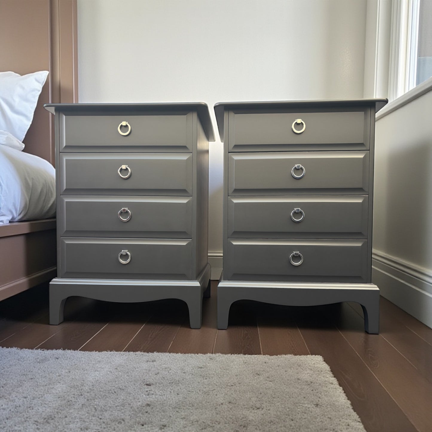 Stag Minstrel Pair of 4 Drawer Bedsides