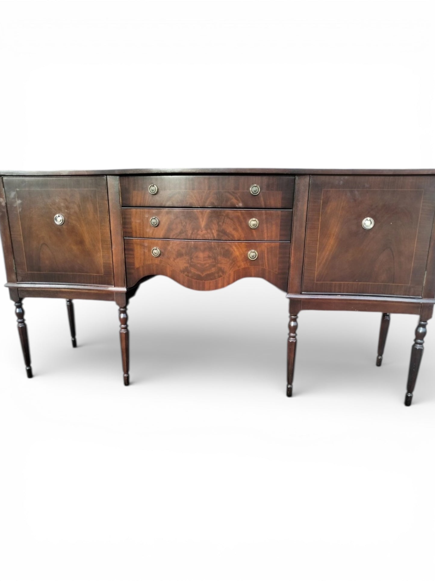 Vintage serpentine sideboard
