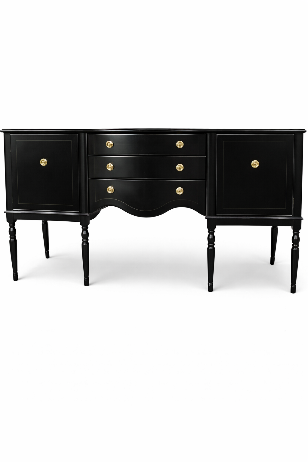 Vintage serpentine sideboard